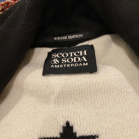 Scotch & Soda Jacquard woven fringed cardigan M - Picture 7 of 8